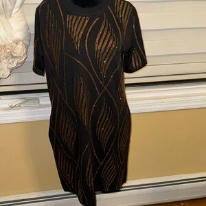 BRAND NEW MIDI BODYCON DRESS SEQUIN SIZE LARGE WOMENS